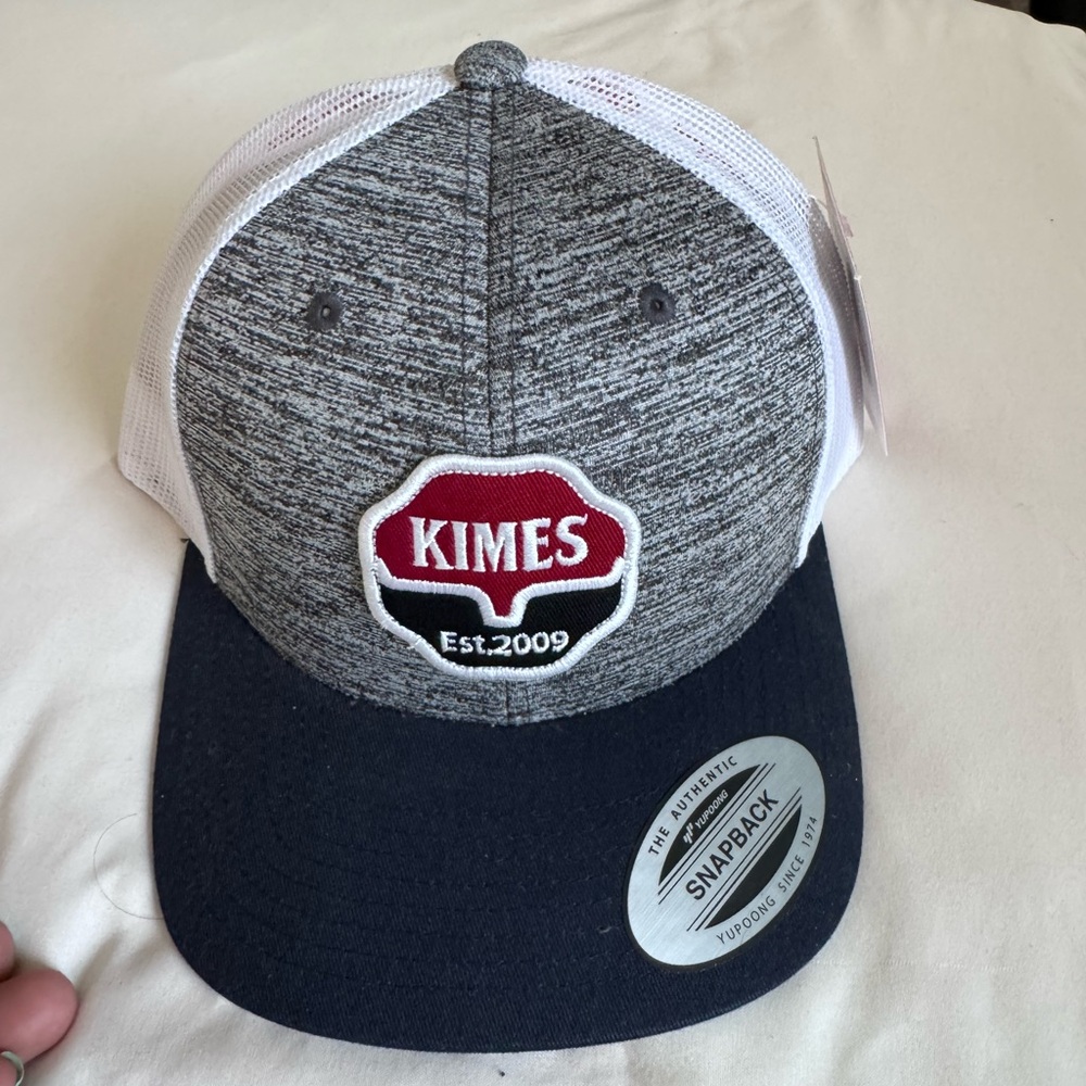 Kimes Ranch Gray and White Snapback Hat
